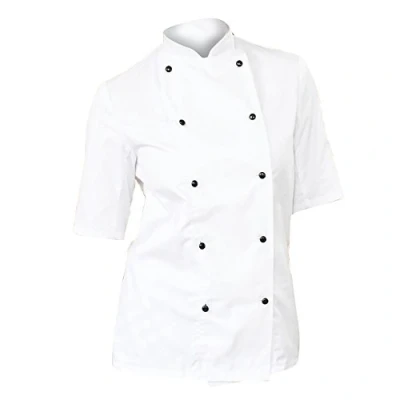 Image of DENNYS Short Sleeve Chef&#039;s Jacket 1X (52 54) White