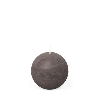 Image of Spaas Rustic Ball Candle 80 mm 24h, dark grey