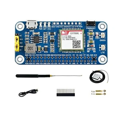 Image of Waveshare NB IoT/Cat M(eMTC)/GNSS Telecommunication HAT for Raspberry Pi Based on SIM7080G Globally Applicable Intelligent Instruments Asset Tracking Remote Monitoring E health
