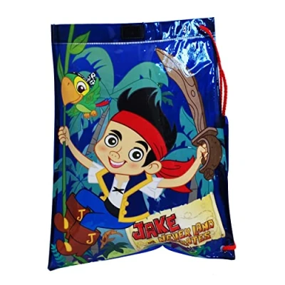 Image of simpa Junior Drawstring Character PVC Swim Bags Jake and the Neverland Pirates