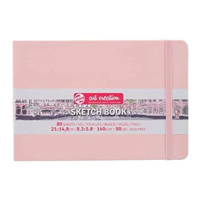 Image of Talens Art Creation Sketchbook 80 Sheets, 21 cm x 14.8 cm, Pastel Pink, A5, 9314015M