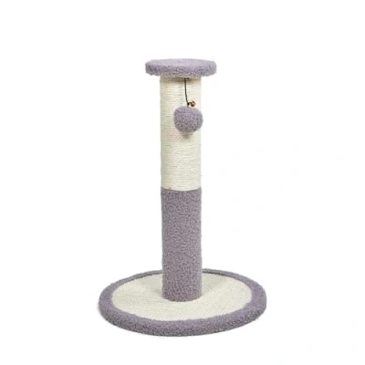Image of Petface Sisal and Teddy Fleece Cat Scratcher Post, Small (Pack of 1)