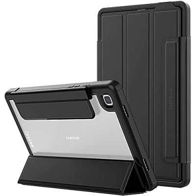 Image of TECHGEAR Titan Case For Samsung Galaxy Tab A7 10.4&quot; 2022/2020 (SM T500 / T503 T505 T509) Slim Shockproof Tough Rugged Protective Armour Smart Stand Case, Kids Schools Workman [Black]