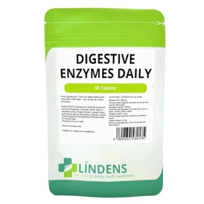 Image of Digestive Enzymes Daily 2 Pack 180 Tablets w/Betaine hcl Amylase Papain Lipase