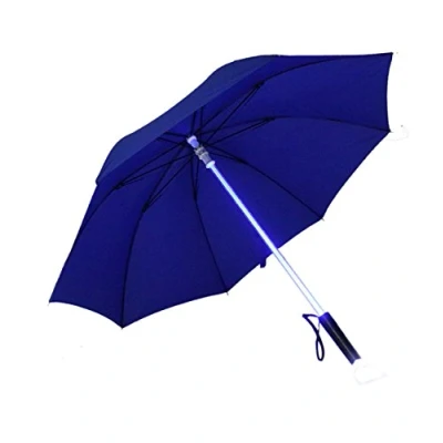 Image of Fashion 7 Colour Changing LED Light Lightsaber Umbrella Travel Accessory (Blue)