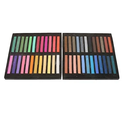 Image of HEEPDD Soft Pastel Set, Assorted Colors Square Chalk Pastels for Art Craft Colouring Sketching Drawing Painting(48 Colors)