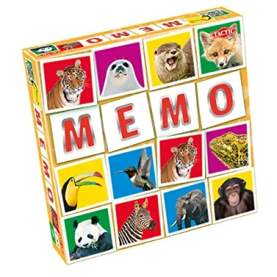 Image of Wildlife Memo Game 41441 Tactic Wildlife, Multicolor