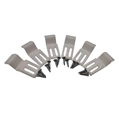 Image of Nes Home Modern Bathroom Accessories Bath Panel Clips x 6 and Screws