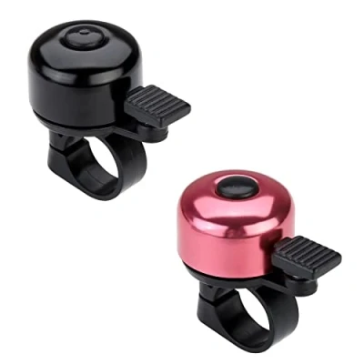 Image of Paliston Bicycle Bell Mini Loud 120 dB MTB Road Bike Cycling Crisp Sound for Adults Children Boys Girls Black &amp; Pink