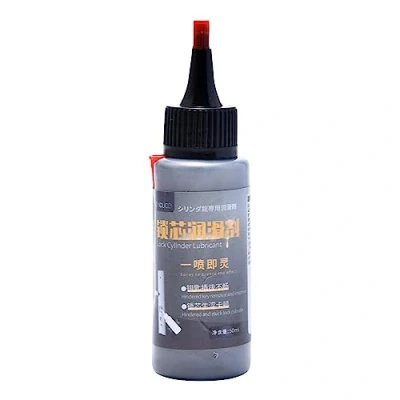 Image of TAOMENG 50ml Lock Cylinder Lubricant Natural Graphite Dry Lubricant, Lubricating Powders Great For Sliding Doors, Garage And Stuck Locks, Black