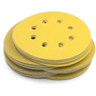 Image of Starcke Sanding DIscs 5&quot; Orbital Pads 5 inch Paper 8 Holes 125mm Hook and Loop Pack of 25 (60 grit)