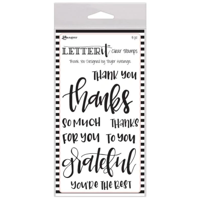 Image of Ranger Thank You Letter It Stamp Set, Synthetic Material, 19.8 x 10.9 0.4 cm