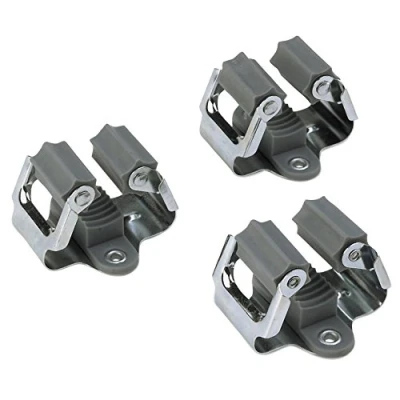 Image of Meister Tool Holder Pack of 3 Loose High Quality Spring Steel Easy Assembly/Wall Mount/Tool Holder/Garden Holder/Quick Release/Klemmfix / 9952600