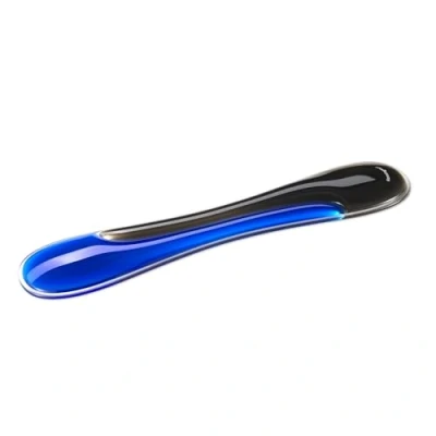Image of Kensington Slim Duo Gel Wrist Rest for Low Profile Keyboard, Pad Ergonomic Keyboard Pad, Non Slip Computer with Support, Blue, K62441WW, 19&quot; x 3.7&quot; 0.7&quot;