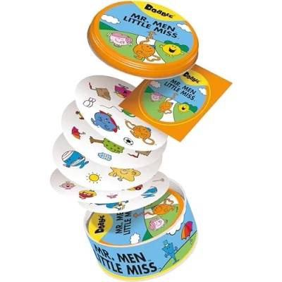 Image of Asmodee Dobble Mr Men and Little Miss Card Game Ages 4+ 2 8 Players 15 Minutes Playing Time