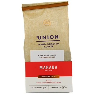 Image of Union Hand Roasted Coffee Maraba Rwanda Ground Coffee, 200g