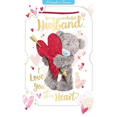 Image of 3D Holographic Keepsake Husband Me to You Valentine&#039;s Day Card