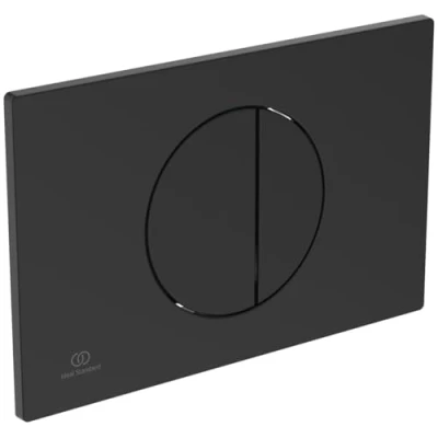 Image of Ideal Standard Oleas M5 Round Dual Flush Plate Silk Black