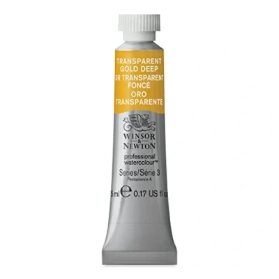 Image of Winsor &amp; Newton 5 ml Tube Professional Water Colour, Transparent Gold Deep