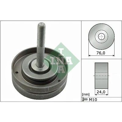 Image of 03D145276A, 03D145276D, 03D145276E Idler Pulley INA 532 0500 10 VOLKSWAGEN: Polo V Hatchback, IV SEAT: Ibiza 3