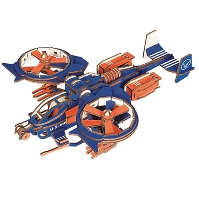 Image of 3D Puzzle,3D Wooden Fighter Model,3D Puzzle for Kids,Wooden Kids and Adults,Puzzle Education Toys (A)