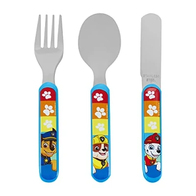 Image of Paw Patrol Rescue 3 Piece Metal Cutlery Set