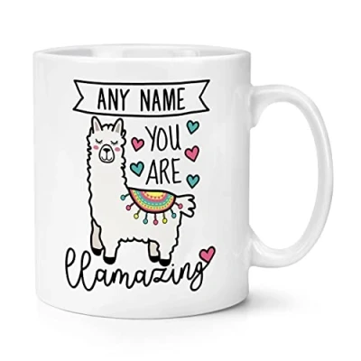 Image of Personalised You are Llamazing Llama 10oz Mug Cup