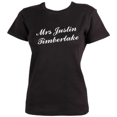 Image of Dead Fresh Mrs Justin Timberlake T Shirt, M Black
