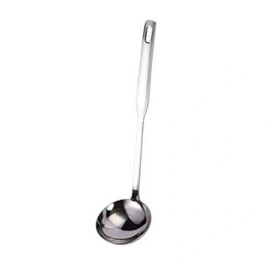 Image of Anawakia Stainless Steel Soup Ladle, Spoon, Porridge Spoon Kitchen Serving Large (Silver)