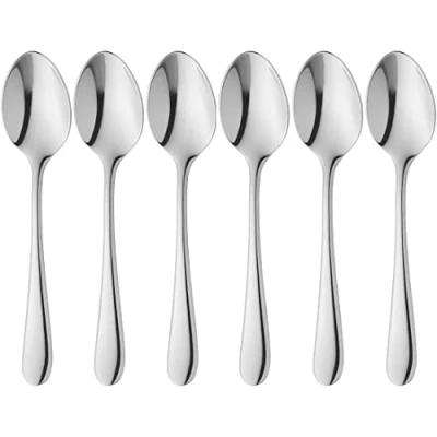 Image of WMF Merit Cromargan Protect Espresso Spoons, Silver, Set of 6