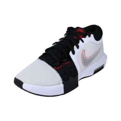Image of Nike Performance Lebron Witness VIII Basketball shoes, Men&#039;s, Size: 9, White/black/university red Textile/synthetics