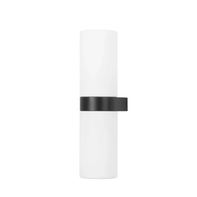Image of Metà Bathroom Wall Lamp Black, Opal white, IP44