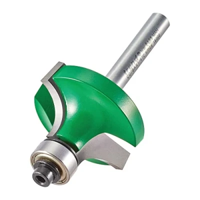 Image of Trend CraftPro Guided Rounded Over Router Cutter Bit, 1/4 Inch Shank, 11.1mm Radius and 15.9mm Cut Length, Tungsten Carbide Tipped, C078X1/4TC