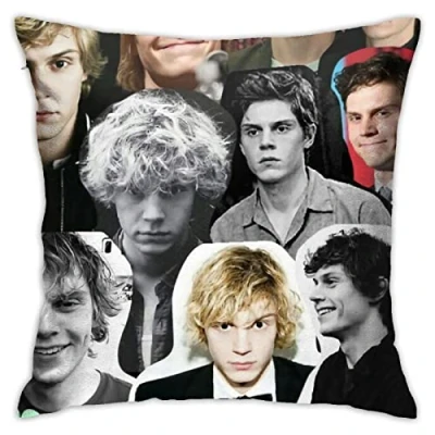Image of Evan Peters Pillow Covers Cases Indoor Outdoor 45cmx45cm