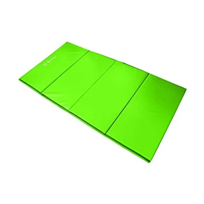 Image of Sure Shot 3 Fold Fitness Mat, Lime Green, 8&#039; x 4&#039; 25 mm
