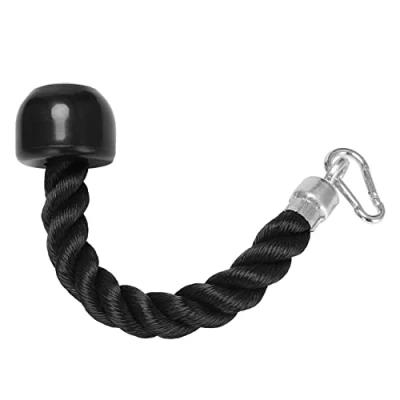 Image of Oikufidu Heavy Duty Tricep Pull Down Single Rope with Snap Hook, Fitness Attachment Cable Machine Pulldown for Home Gym