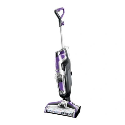 Image of BISSELL CrossWave Pet Pro Hard Floor Cleaner Wet &amp; Dry Vacuum 3 in 1 Multi Surface for Wood, Tile, Laminate Area Rugs Perfect Owners 2224E Purple
