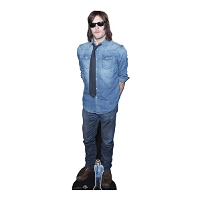Image of Star Cutouts CS1059 Norman Reedus Casual Lifesize Cardboard Cutout With Mini