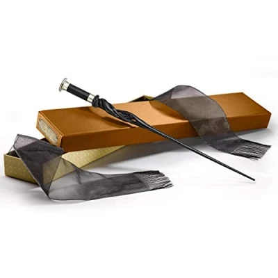 Image of The Noble Collection Albus Dumbledore&#039;s Wand in Collector&#039;s Box 15.7in (40cm) Hand Painted Dumbledore Officially Licensed Fantastic Beasts Film Set Movie Props