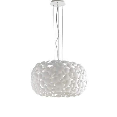 Image of DIONISO 3 Light Pendant Ceiling White 48x25cm