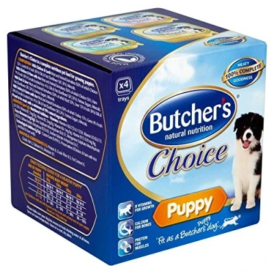 Image of Butcher&#039;s Natural Nutrition Choice Variety Puppy Selection Foil Tray (4x150g) Pack of 2