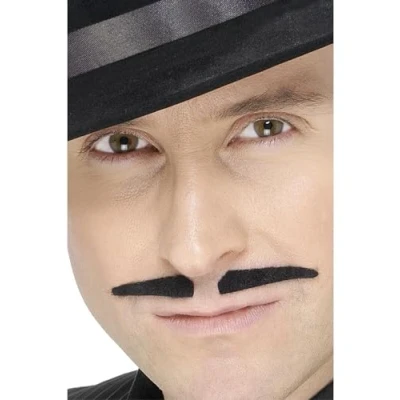 Image of Black Spiv Tash, Self Adhesive