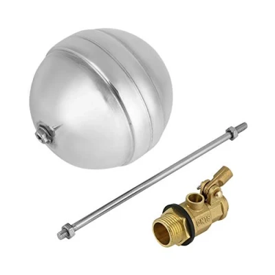 Image of Zunate High Pressure Brass Float Valve, Stainless Steel Ball Cock DN15 G1/2 Male Thread, Corrosion Resistant, Anti deformation, 0.1 0.8MPa, 0 50C, 288g
