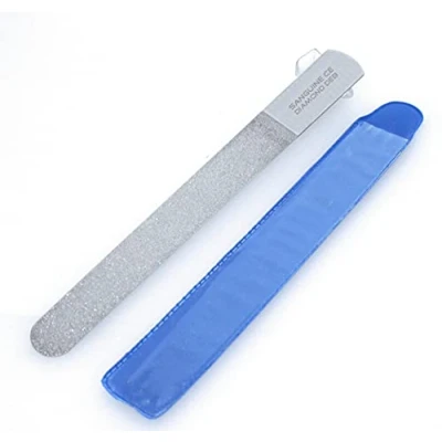 Image of Improved Diamond Nail File, Hand or Toenail Double Sided Podiatrist Quality, 8&quot;