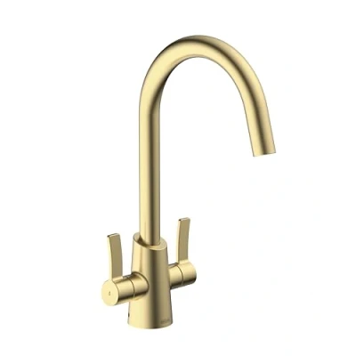 Image of Bristan Acorn Easyfit Kitchen Sink Mixer Brushed Brass Tap