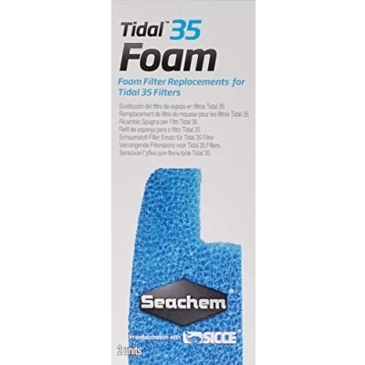Image of Seachem Tidal 35 Filter Foam (2 Pack), blue (6582)