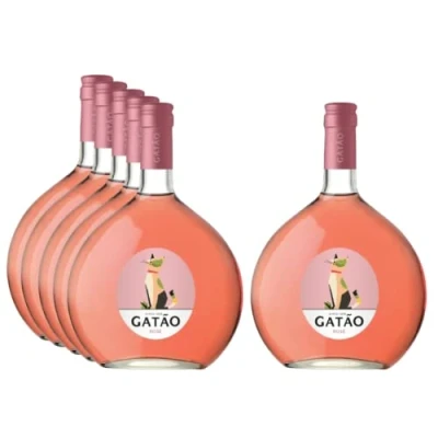 Image of Gatao Rose Wine Case of 6 750ml Cantil Bottles Fresh and Fruity