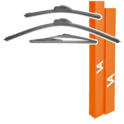 Image of VIA ALBION® Wiper Blades for: NISSAN JUKE (Pre facelift*, 2010 2016*) All Weather Front &amp; Rear Wipers Set