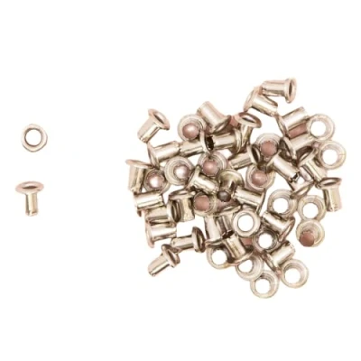Image of Craftelier Pack of 50 Mini Eyelets Ideal for Card Making, Scrapbooking and Other Crafts Suitable Ev, Tags or Album Covers External Diameter: 0.5 cm Silver