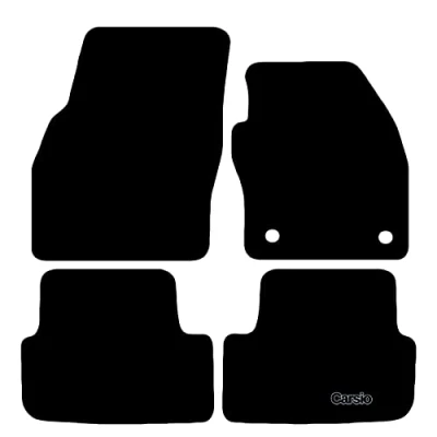 Image of Carsio Carpet Car Mats For Skoda Fabia 2021+ Onwards Tailored Fit Floor Mat Set Complete Accessory Black Custom Fitted All Weather, Anti Slip Backing &amp; Trim